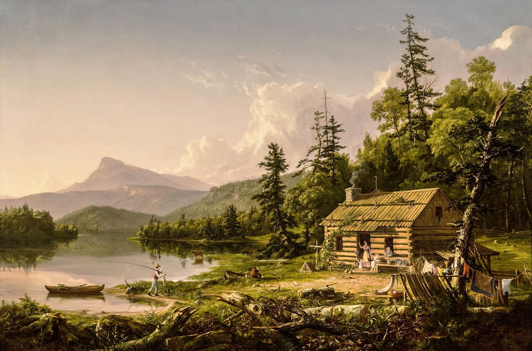 Home in the Woods by Thomas Cole